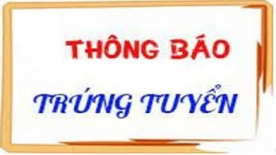 Thông báo danh sách thí sinh trúng tuyển làm việc tại các cơ sở giáo dục thuộc UBND huyện Thanh Bình năm 2021